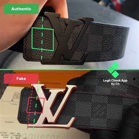 louis vuitton belt real vs fake black|Louis Vuitton belt authenticity check.